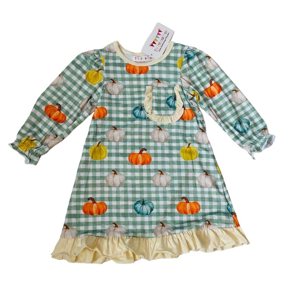 NWT The Printed Press 10-12T Pumpkin Dress